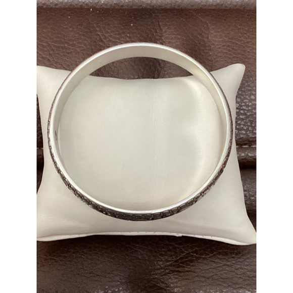 Brighton Silver Engraved Bangle Bracelet 2093 - Picture 3 of 4